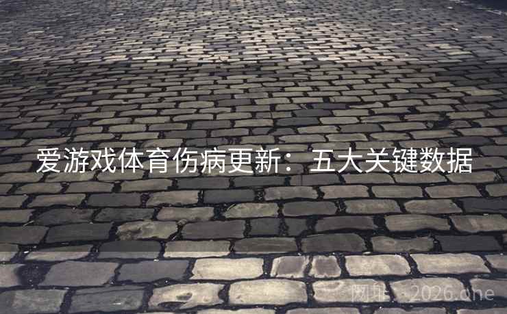 爱游戏体育伤病更新:五大关键数据